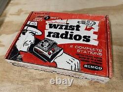 Vintage Remco Dick Tracy 2 way Wrist Radios