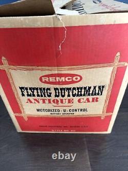 Vintage Remco FLYING DUTCHMAN ANTIQUE CAR Motorized U-Control Tether Car withBox