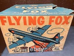 Vintage Remco Industries Flying Fox Jet Prop Airliner with Box RARE Read