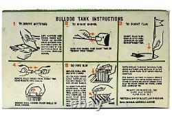 Vintage Remco Large Monkey Division Motorized US Army Bulldog Tank withBox Works