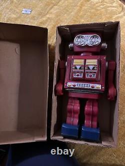 Vintage Rotate-O-Matic Super Astronaut Red Battery Operated Not Tested