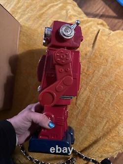 Vintage Rotate-O-Matic Super Astronaut Red Battery Operated Not Tested