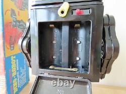 Vintage SH Horikawa Battery Operated Dino-Robot Tin Toy, Japan Godzilla Monster