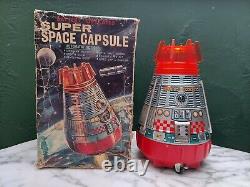 Vintage S. H. Battery Operated Super Space Capsule With Box