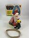 Vintage Santa Claus On Scooter Tin Litho Battery Operated Christmas Toy With Box