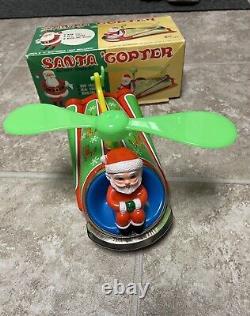 Vintage Santa Copter Battery Op Toy Illco Toys