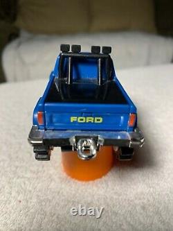 Vintage Schaper Stomper Blue Ford Truck 4x4, Strong Running with Working Light