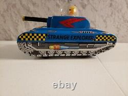 Vintage Strange Explorer Tank Battery Operated Tin Toy DSK Made In Japan
