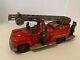 Vintage Toy Fire Engine Battery Operated Japan Tin Toy Truck