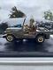 Vintage T-n Nomura Japan Tin Battery Operated Us Army Military Jeep #6607 Rare