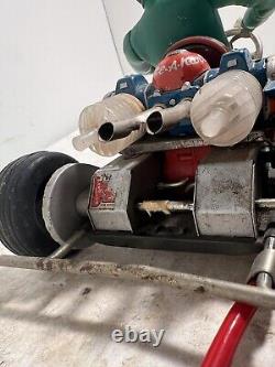 Vintage T. N. Nomura Race A Kart Japanese Tinplate battery operated Go Kart Toy