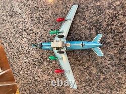 Vintage Tin 1950's Usaf B-47 Strato-jet By T. N 100% Original & Working Cvideo