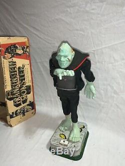 Vintage Tin Rosko Battery Operated Frankenstein Monster 1960s Japan
