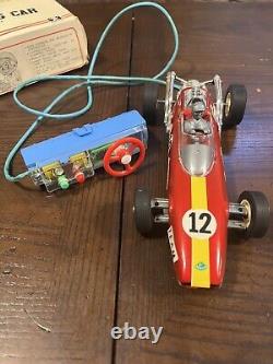 Vintage Tin Toy 1960's Bandai F-1 Lotus Battery Remote Control Made in Japan
