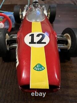 Vintage Tin Toy 1960's Bandai F-1 Lotus Battery Remote Control Made in Japan