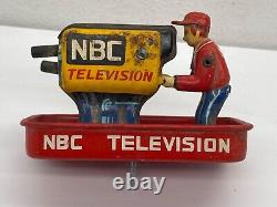 Vintage Tin Yonezawa NBC Television News Van RCA Victor Color Bus PARTS Japan