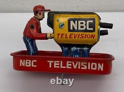 Vintage Tin Yonezawa NBC Television News Van RCA Victor Color Bus PARTS Japan