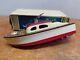Vintage Tokyo Japan Toy Diamond Craft Electric Boat With Motor
