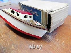Vintage Tokyo Japan Toy Diamond Craft Electric Boat with Motor