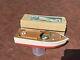 Vintage Toy Wooden Battery Powered Boat With Box, Rico, Fleetline
