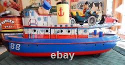 Vintage Tug Boat 88 Bump N Go Battery Op Working Near Mint Condition Video