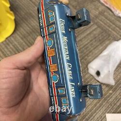 Vintage Union Mountain Cable Line Tin Lithograph toy Monorail Japan