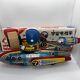 Vintage Universe Televiboat Tin Battery Operated 477 Me 777 1970's Withbox Works