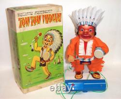 Vintage Yonezawa 1960's TOM TOM INDIAN Y Co. Western Cowboy Toy Japan
