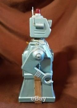 Vintage Yonezawa Directional Robot Japan Tin Toy Battery Operated