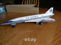 Vintage mid 1960's Daiya Pan Am Boeing 2707 SST Concorde Battery Operated Plane