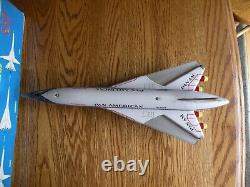 Vintage mid 1960's Daiya Pan Am Boeing 2707 SST Concorde Battery Operated Plane