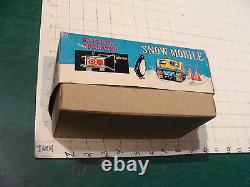 Vintage original toy box SNOW MOBILE Battery operated toy box ONLY, modern toys