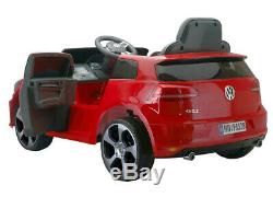 Volkswagen Licensed 12V Electric Kids Ride Car RC Remote RED WHITE BLACK 2MOTORS
