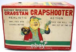 Vtg 1950s Cragstan Crapshooter with Dice Original Box Japanese Battery Op #71575
