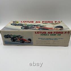 Vtg ASAHI Lotus 49 Ford F-1 Junior Race Car, Battery Operated, 1/10 Scale With Box