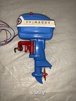 Vtg Graupner 1955 Evinrude Toy Electric Battery Op Outboard Motor VGC IOB