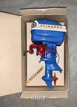 Vtg Graupner 1955 Evinrude Toy Electric Battery Op Outboard Motor VGC IOB