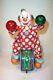 Working 1960's Tric-cycling Clown Battery Operated Tin Litho Circus Carnival Toy