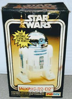 WORKING Palitoy Star Wars 1977 TALKING R2-D2 Battery Operated Tested UK's Kenner