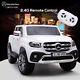 White 12v Benz Kids Ride On Truck Motorized Cars Electric Bluetooth Withremote