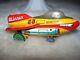 Winner 23 Battery Operated Rocket Plane Japan Vintage Tin Space Toy