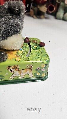 Working Tinplate Battery-Operated Playful Puppy Modern Toys Japan