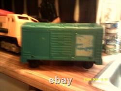 YR=1960s remco mighty casey electric ride on train box car 9tl=14 long=6 wd