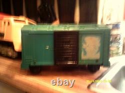 YR=1960s remco mighty casey electric ride on train box car 9tl=14 long=6 wd