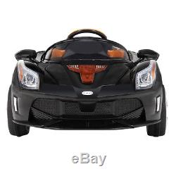 ZAAP Sports Car 12v Ride On Kids Electric Battery Toy Car Black